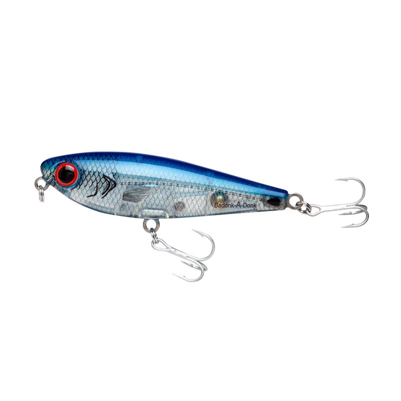 BOMBER Lures Saltwater Grade Badonk-A-Donk Low Pitch - Silver Flash/Blue Back - 3 1/2in, 1/2 oz, Low Pitch, (BSWDTL3347) - Image 1